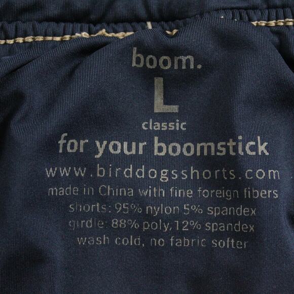 Birddogs Shorts Mens Large Boom For Your Boomstick Lined Khaki Athletic Casual - Picture 5 of 8